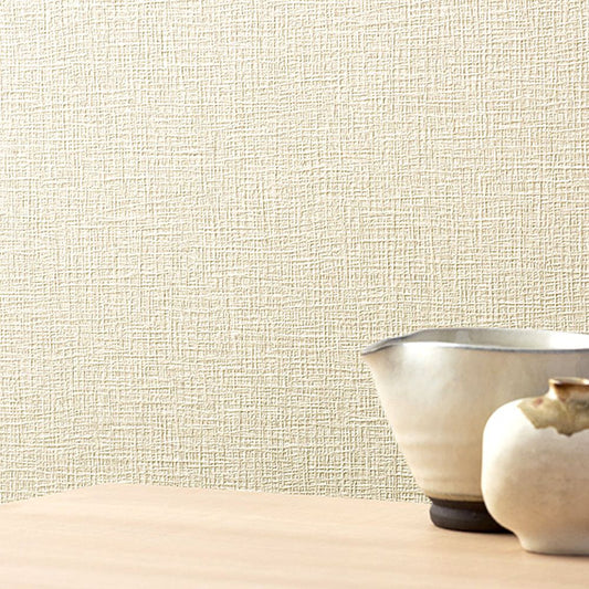 BB-2083 壁紙 のり付き クロス / シンコール / ベスト ベージュの無地【30m+施工道具セット】