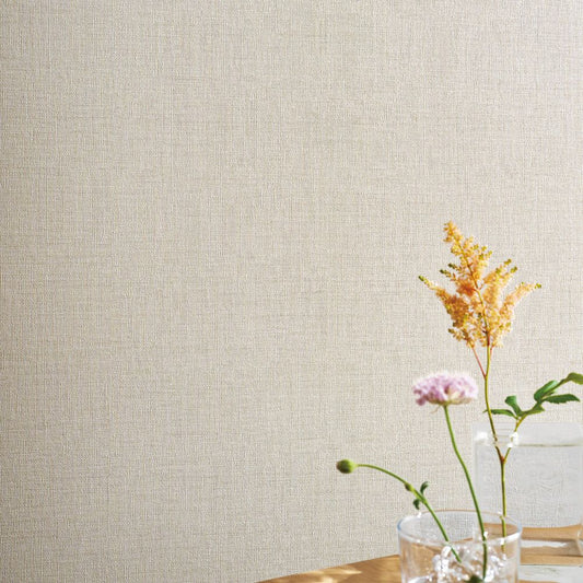 BB-2096 壁紙 のりなし クロス / シンコール / ベスト ベージュの無地【1m単位切り売り】