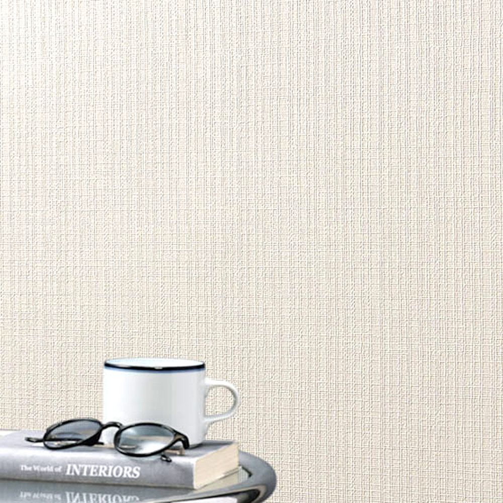 BB-2102 壁紙 のりなし クロス / シンコール / ベスト ベージュの無地【サンプル】