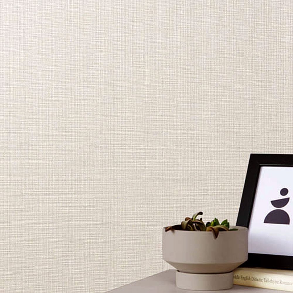 BB-2104 壁紙 のり付き クロス / シンコール / ベスト ベージュの無地【15mパック】