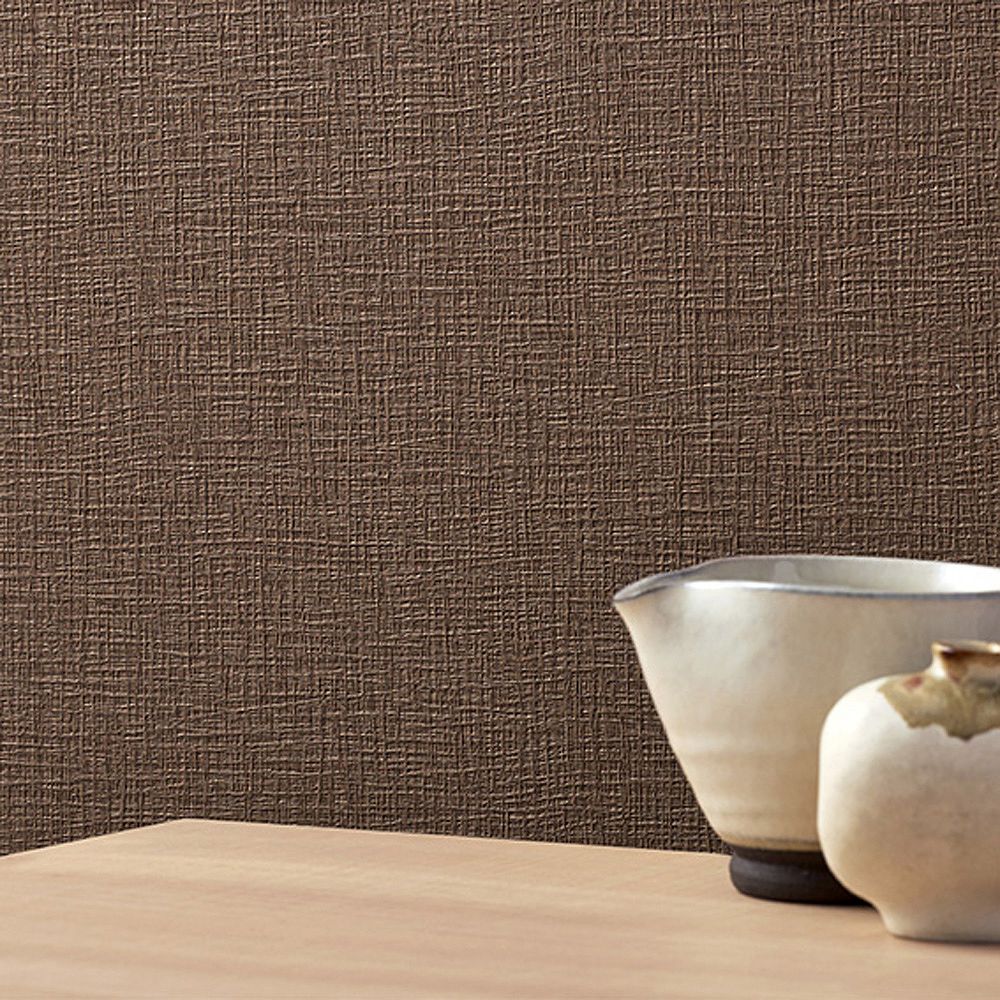 BB-2228 壁紙 のりなし クロス / シンコール / ベスト ブラウンの無地【サンプル】