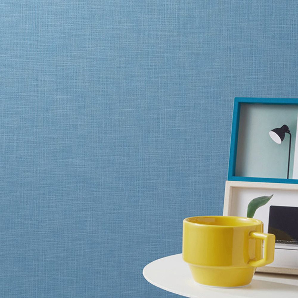 BB-2264 壁紙 のり付き クロス / シンコール / ベスト ブルーの無地【15mパック】