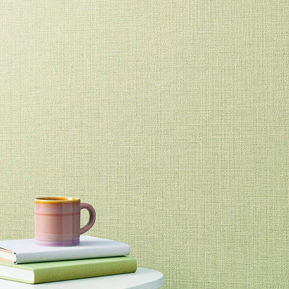 BB-2317 BA-7026 壁紙 のり付き クロス / シンコール / ベスト グリーンの無地【15m+施工道具セット】