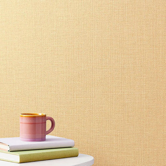BB-2334 BA-7025 壁紙 のりなし クロス / シンコール / ベスト イエローの無地【1m単位切り売り】