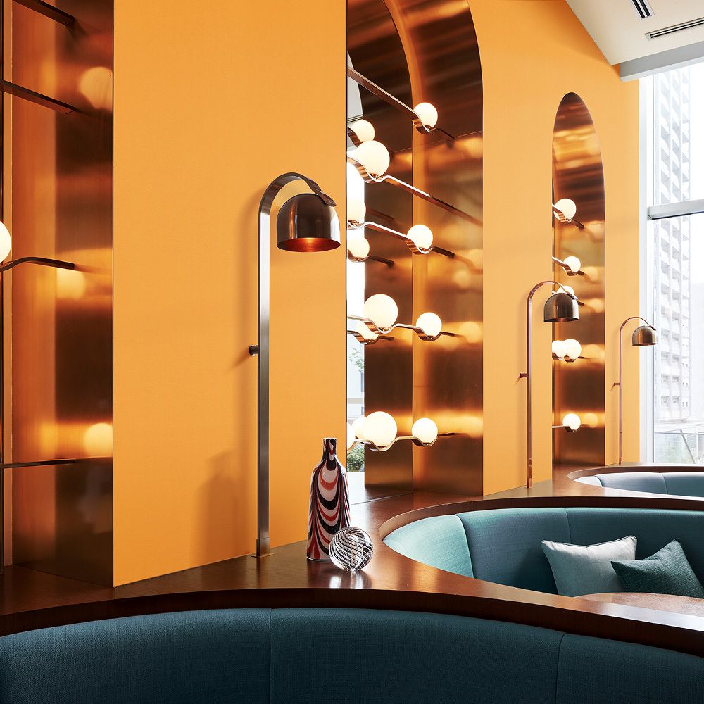 BB-2336 壁紙 のりなし クロス / シンコール / ベスト オレンジの無地【サンプル】