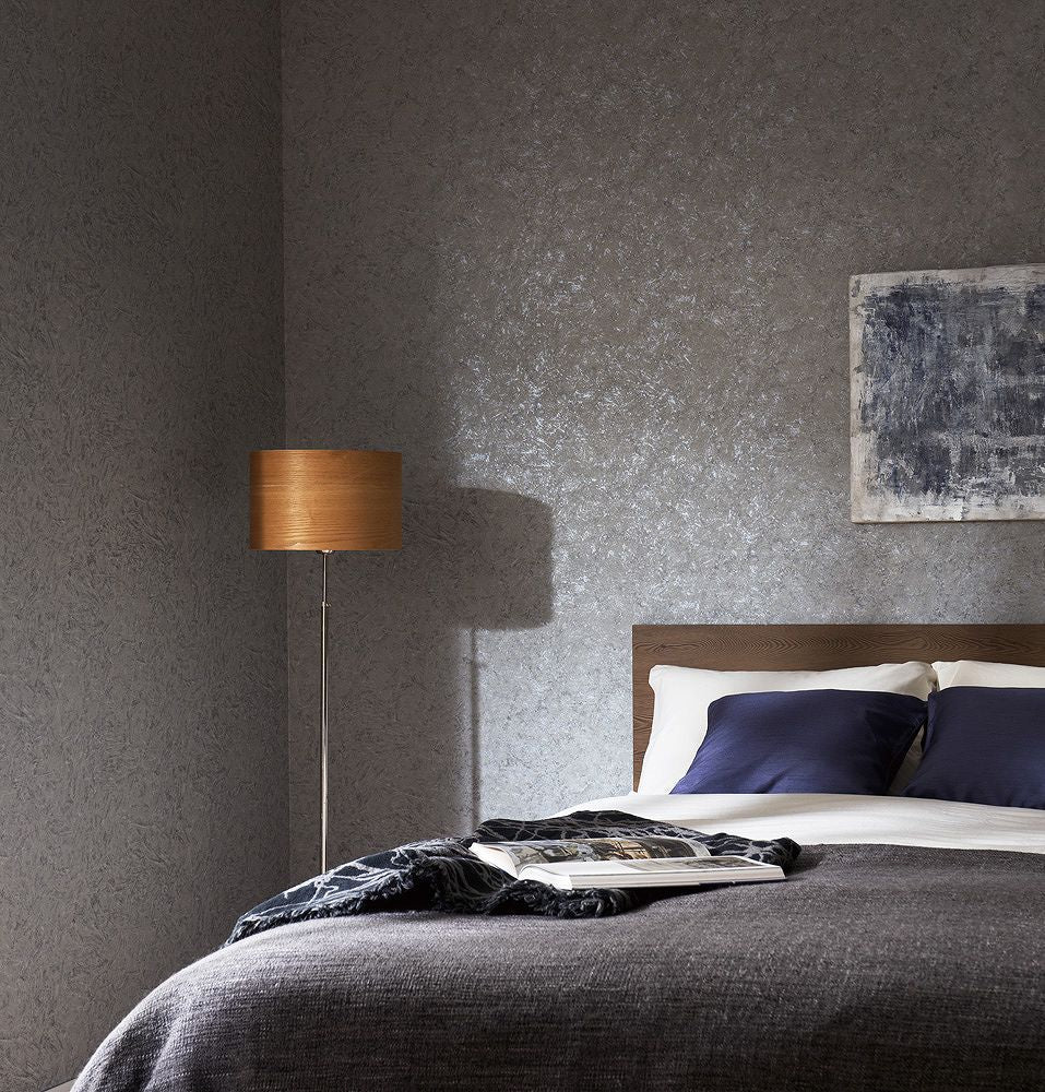 BB-2412 壁紙 のり付き クロス / シンコール / ベスト グレーの無地【30mパック】