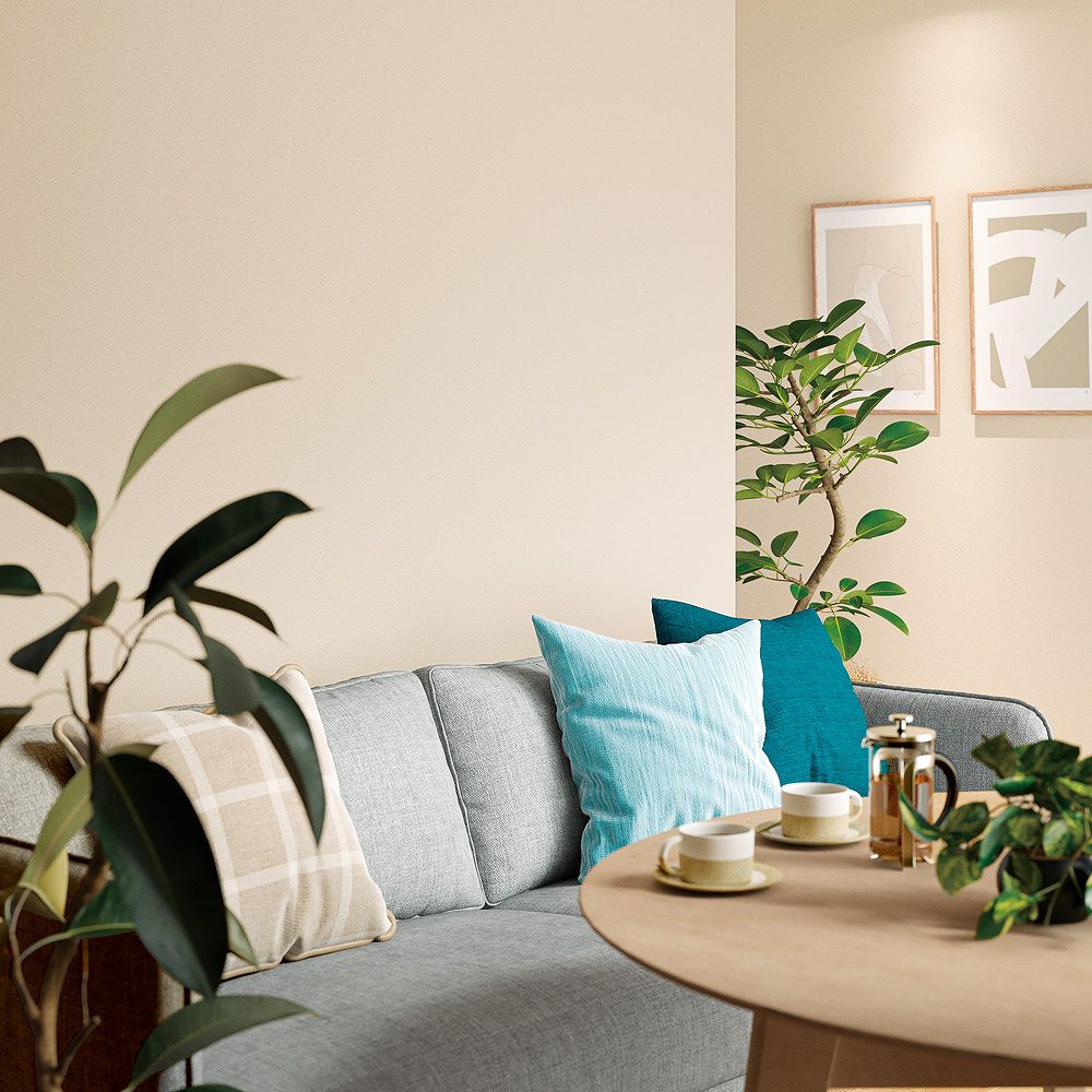 BB-2466 壁紙 のりなし クロス / シンコール / ベスト ベージュの無地【1m単位切り売り】