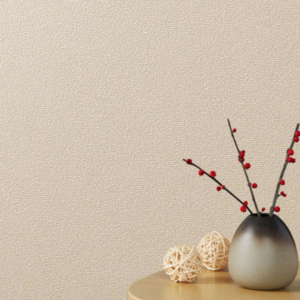 BB-2468 壁紙 のりなし クロス / シンコール / ベスト ベージュの無地【1m単位切り売り】