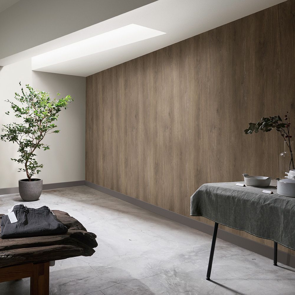 BB-2476 壁紙 のりなし クロス / シンコール / ベスト ダーク木目【50m巻】