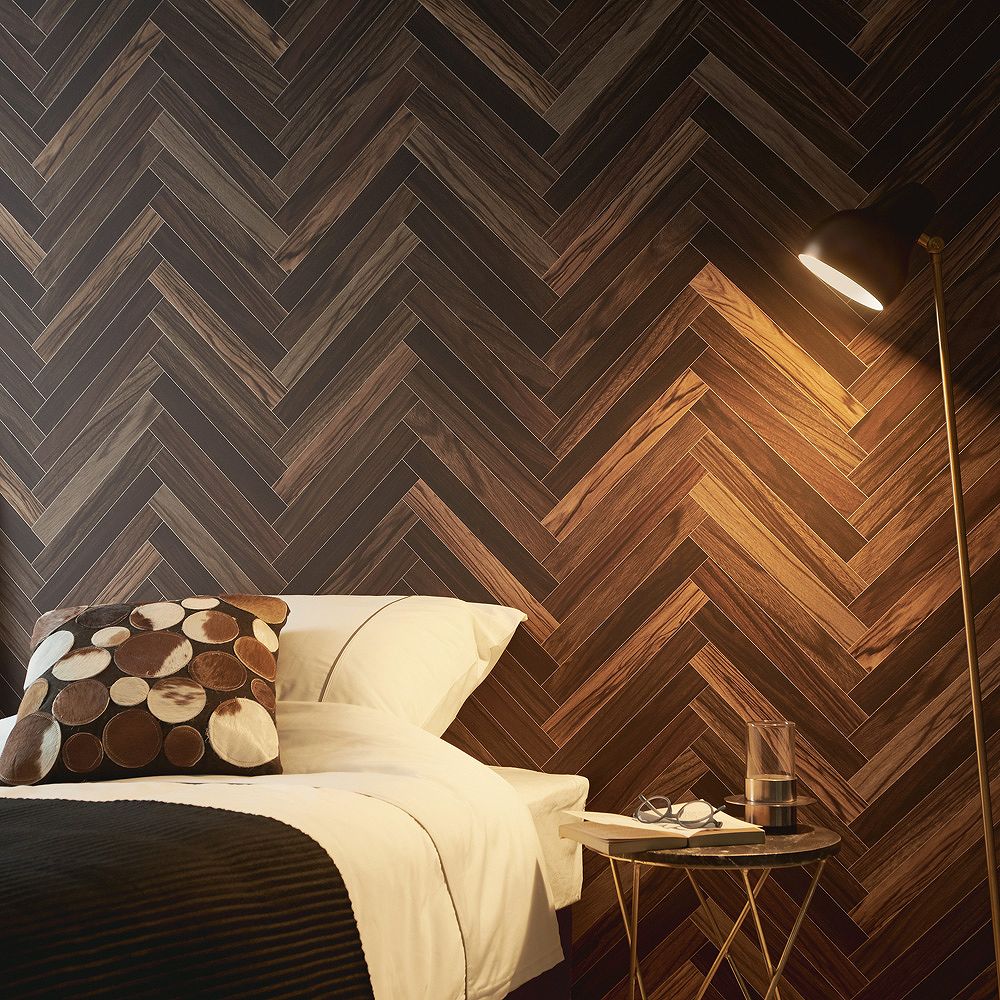 BB-2483 壁紙 のり付き クロス / シンコール / ベスト ダーク木目【30m+施工道具セット】