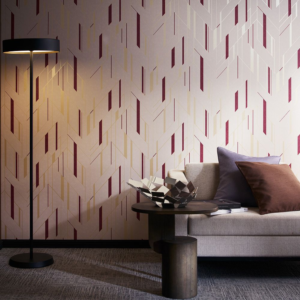 BB-2553 壁紙 のりなし クロス / シンコール / ベスト パターン柄【1m単位切り売り】