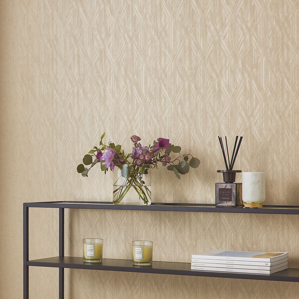 BB-2579 壁紙 のり付き クロス / シンコール / ベスト ベージュの無地【15mパック】