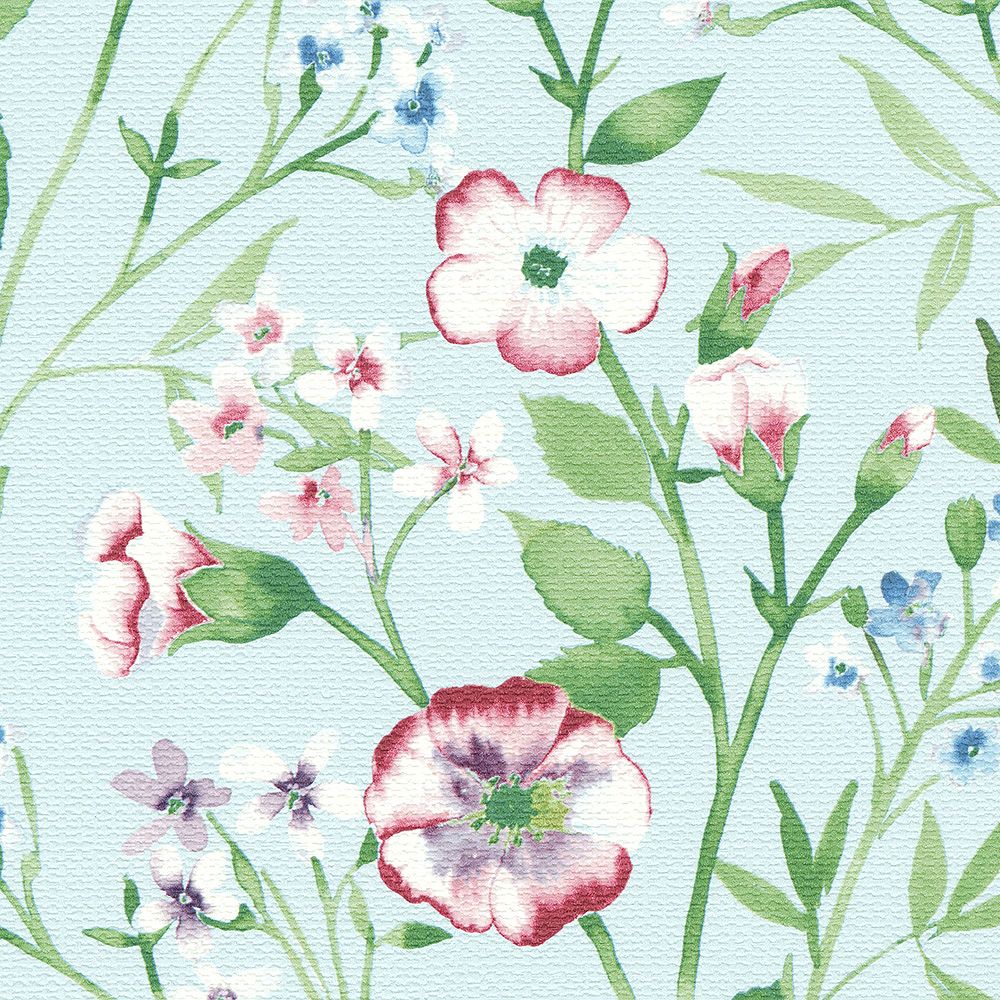 BB-2712 壁紙 のり付き クロス / シンコール / ベスト 花柄【15m+施工道具セット】