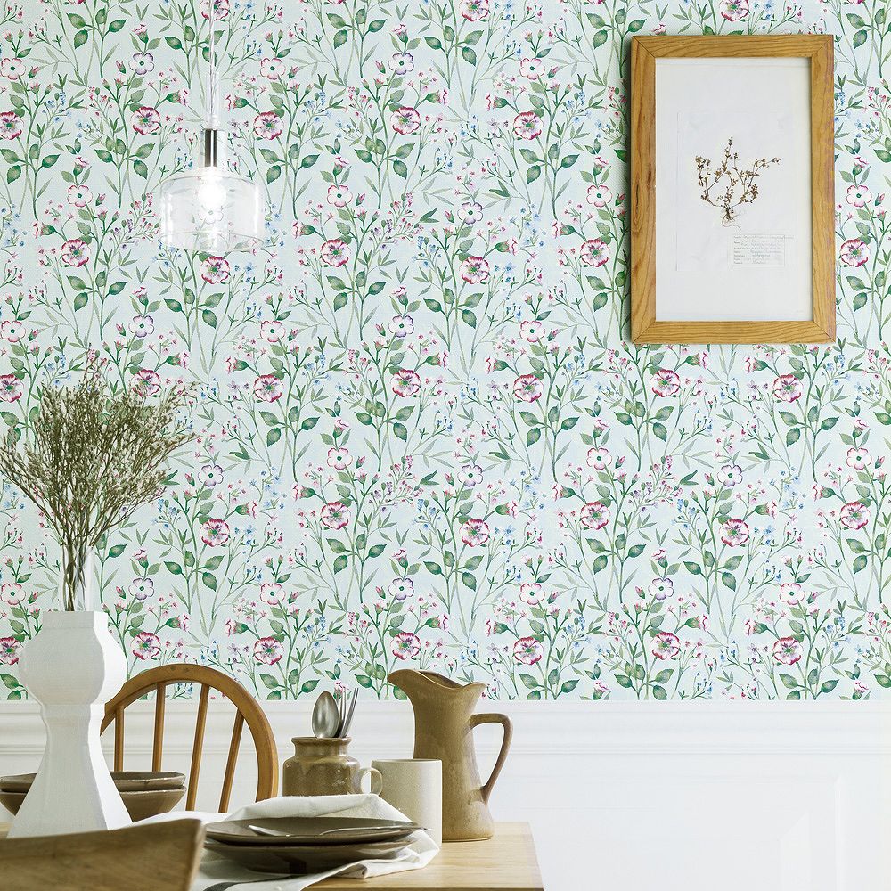 BB-2712 壁紙 のり付き クロス / シンコール / ベスト 花柄【15mパック】