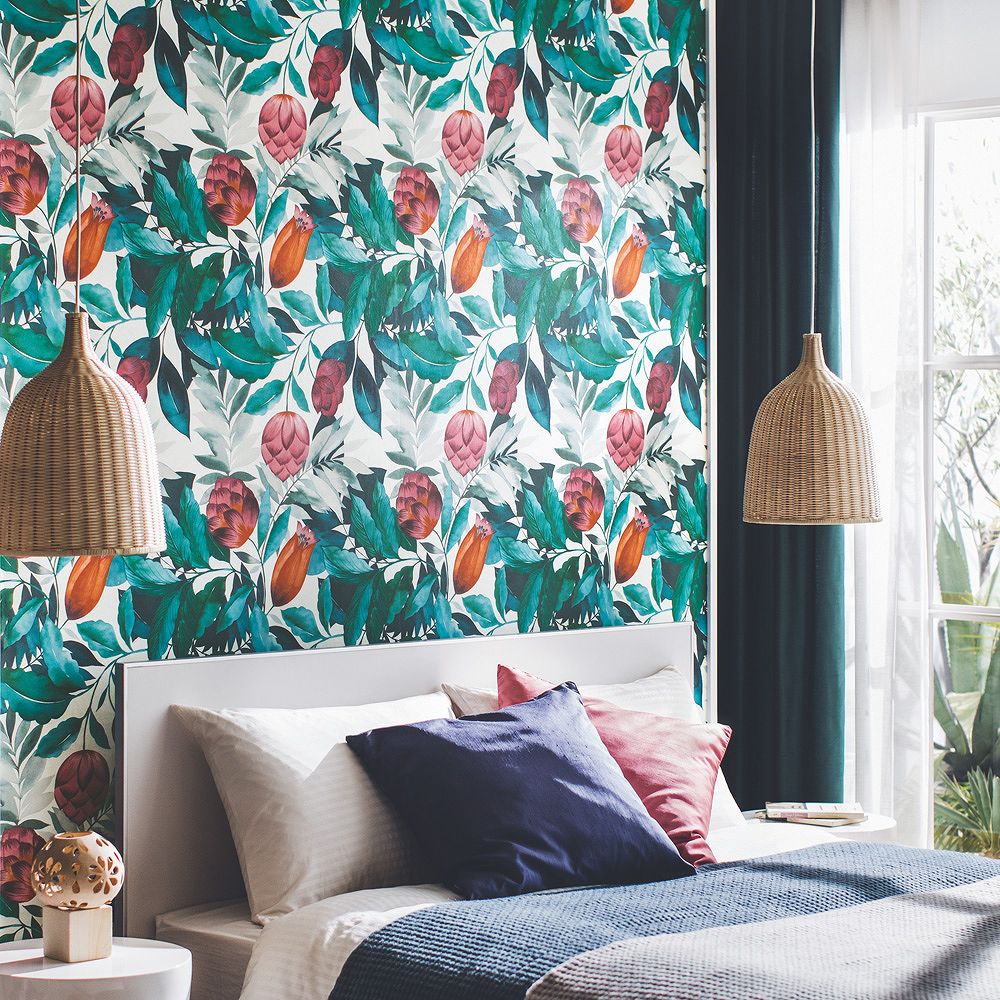 BB-2713 壁紙 のり付き クロス / シンコール / ベスト 花柄【30m+施工道具セット】