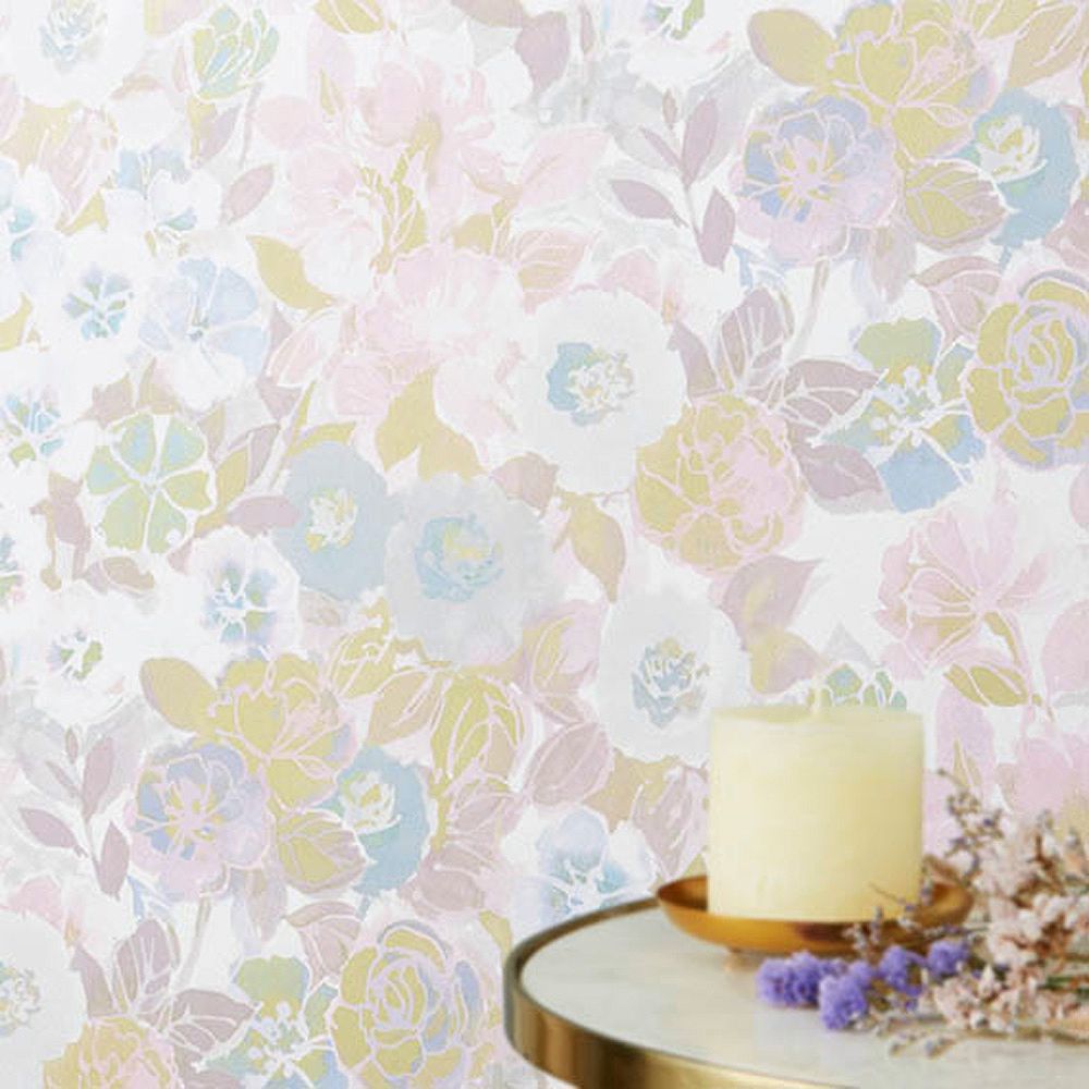 BB-2714 壁紙 のり付き クロス / シンコール / ベスト 花柄【15mパック】