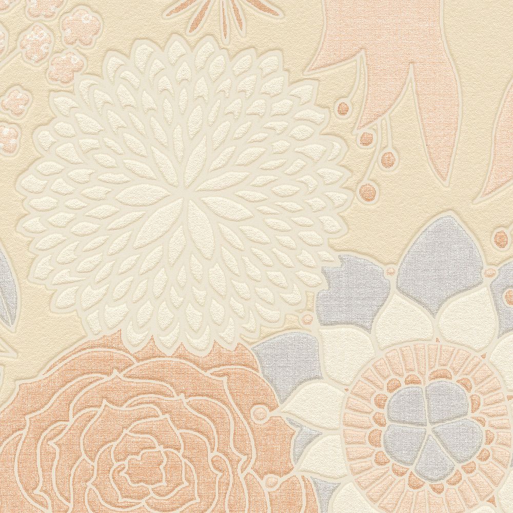 BB-2726 壁紙 のり付き クロス / シンコール / ベスト 花柄【10m+施工道具セット】