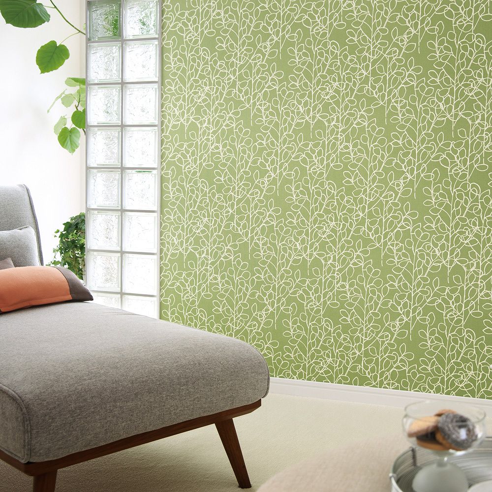 BB-2731 壁紙 のりなし クロス / シンコール / ベスト ボタニカル【1m単位切り売り】