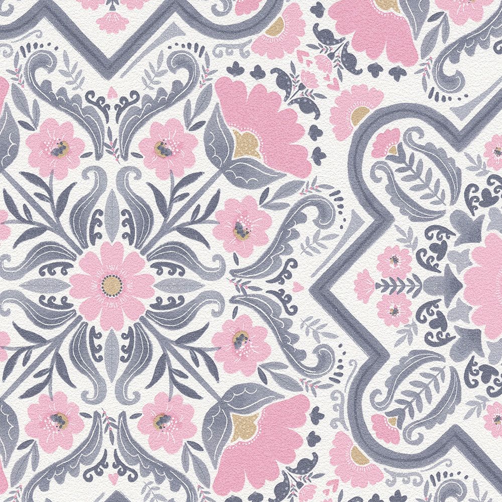 BB-2754 壁紙 のりなし クロス / シンコール / ベスト 花柄【1m単位切り売り】