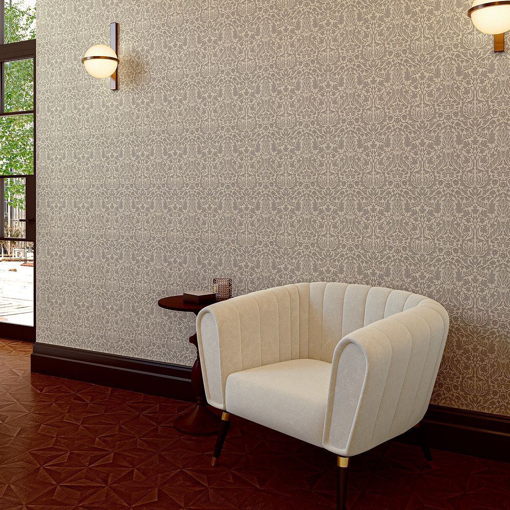 BB-2757 壁紙 のり付き クロス / シンコール / ベスト ベージュ【10mパック】