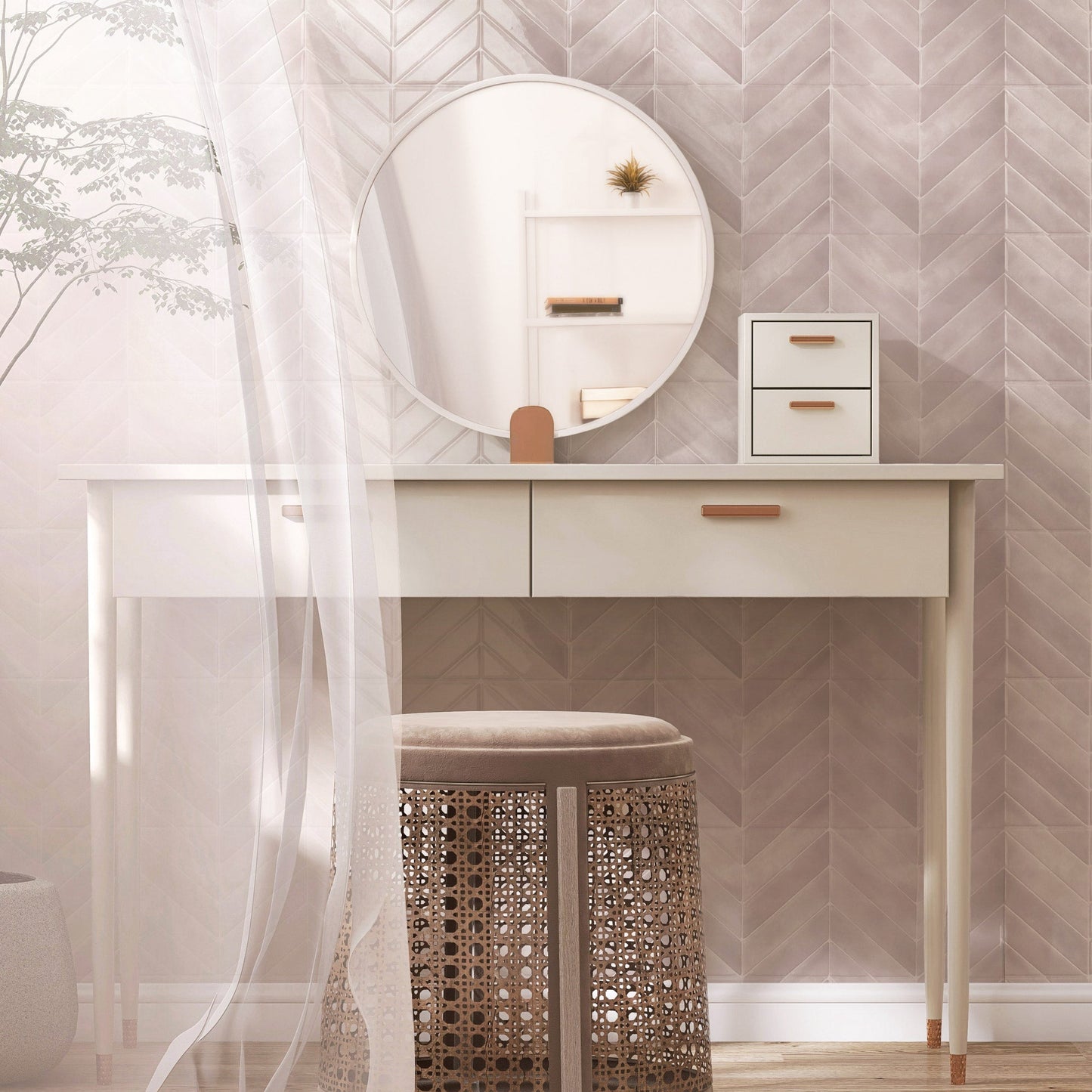 Smart Tiles(スマート・タイルズ) Chevron Tiles Viby/ SM1253G-04-QG 4枚セット