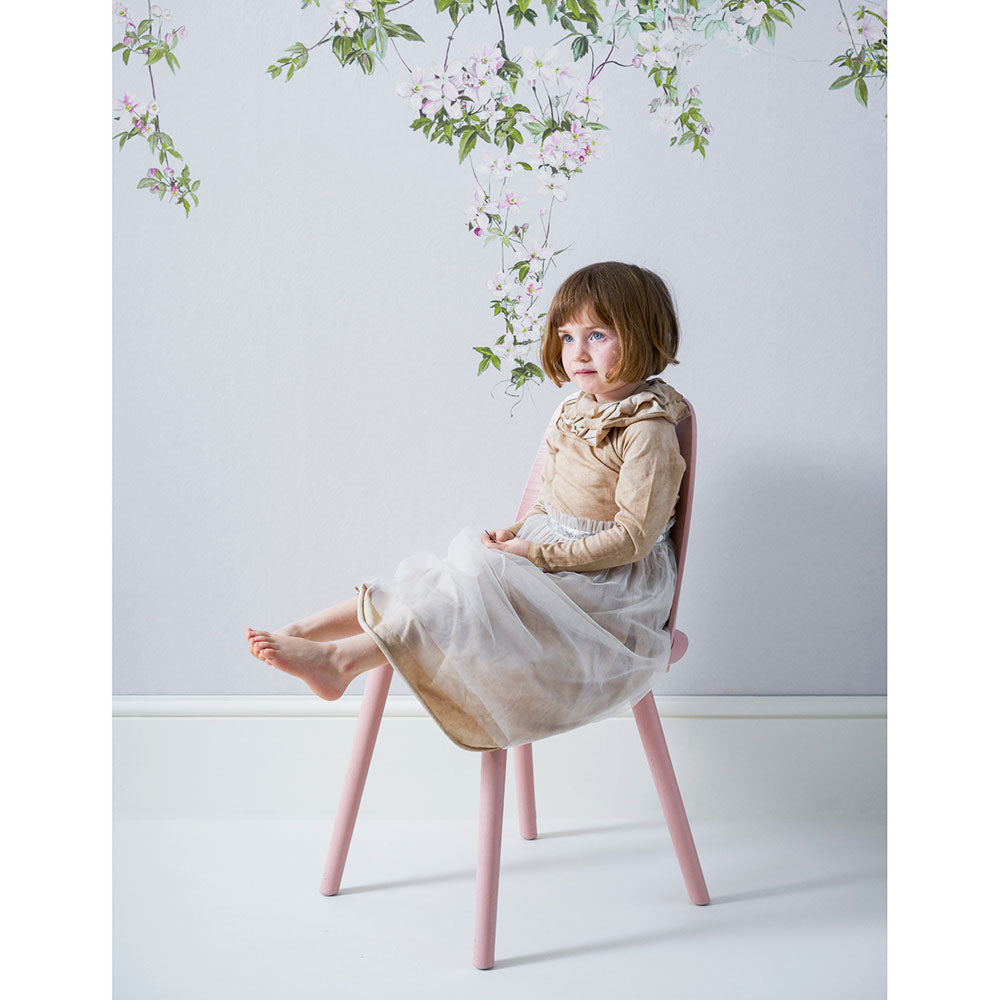 輸入壁紙 Sian Zeng / Clematis Mural Wallpaper / Dusty Blue ClemB 【3パネル1セット】