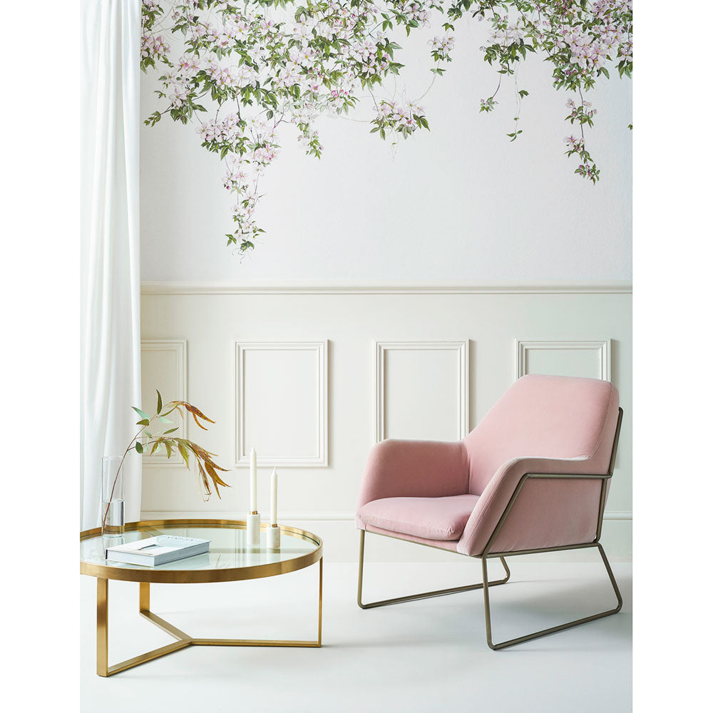 輸入壁紙 Sian Zeng / Clematis Mural Wallpaper / White ClemW 【3パネル1セット】