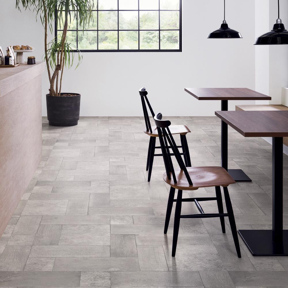 約91cm幅 土足OK ハードタイプ クッションフロア【91cm×10m巻 2本セット】 サンゲツ / コンクリート柄 CM-12247