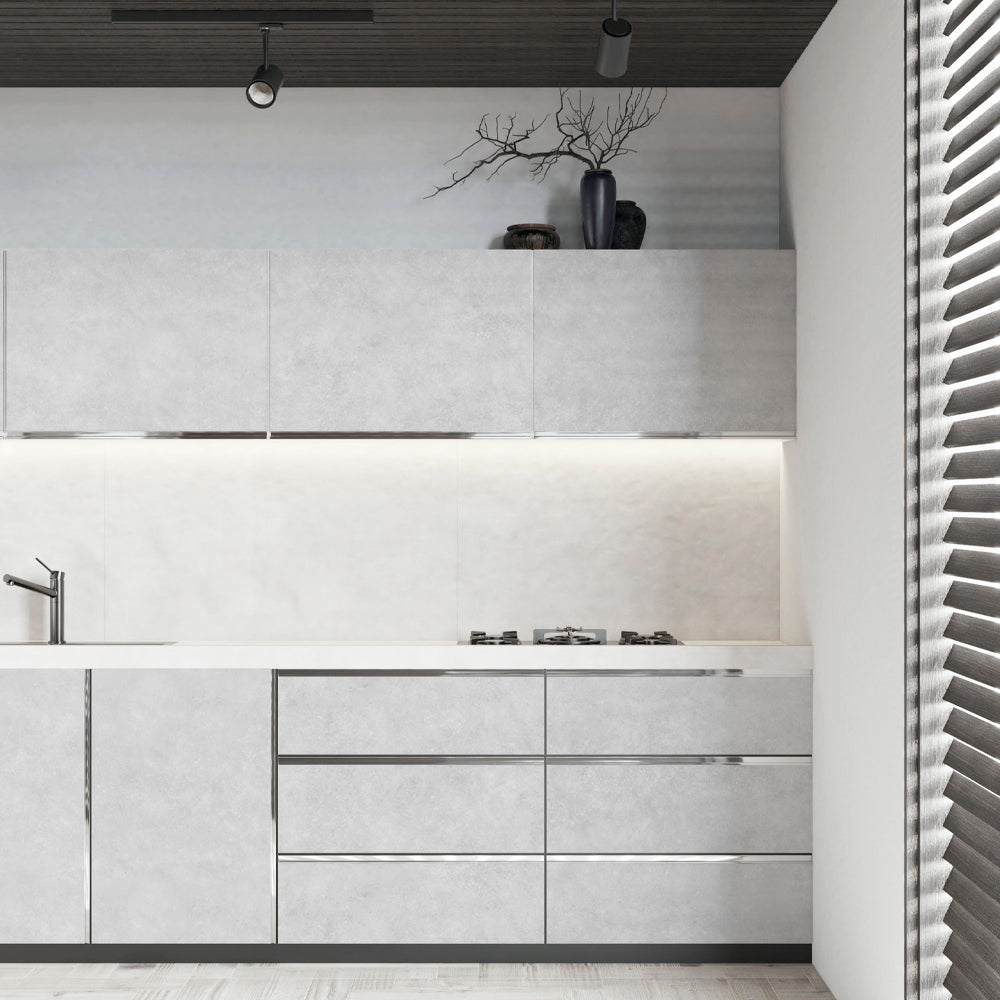 貼ってはがせる シール壁紙 「Hatte me! (ハッテミー)」 リメイクシート コンクリート  (65cm×1mサイズ)  CONC-02 / Smoke