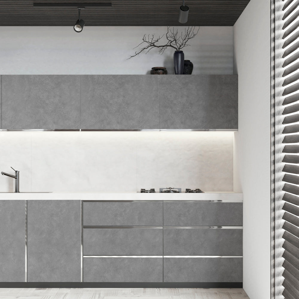 貼ってはがせる シール壁紙 「Hatte me! (ハッテミー)」 リメイクシート コンクリート  (65cm×1mサイズ)  CONC-04 / Rain