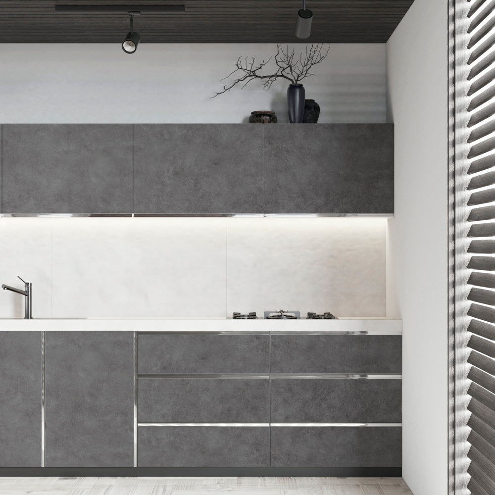 貼ってはがせる シール壁紙 「Hatte me! (ハッテミー)」 リメイクシート コンクリート  (65cm×1mサイズ)  CONC-05 / Night