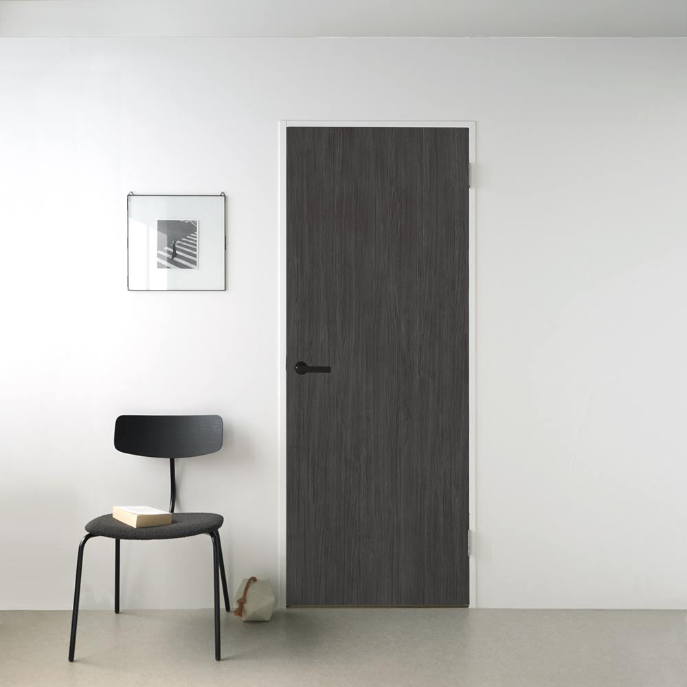 貼ってはがせる シール壁紙 「Hatte me! (ハッテミー)」 リメイクシート ウッド 柾目  (90cm×2.1mサイズ)  MMMN-04 / モノトーン / Black