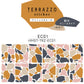 貼ってはがせる TERRAZZO Sticker テラゾーステッカー アンニュイカラーズ 1枚売り 耐水 ビニールタイプ HMST-TRZ-EC01 【メール便で発送】