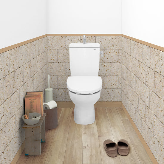 拭ける腰壁シート 大谷石 （100cm×41cm 3枚セット） 貼ってはがせる Hatte me! （ハッテミー）