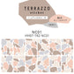 貼ってはがせる TERRAZZO Sticker テラゾーステッカー ニュアンスカラーズ 1枚売り 耐水 ビニールタイプ HMST-TRZ-NC01 【メール便で発送】