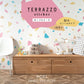 貼ってはがせる TERRAZZO Sticker テラゾーステッカー ポップカラーズ 1枚売り 耐水 ビニールタイプ HMST-TRZ-PC01 【メール便で発送】