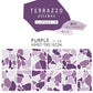 貼ってはがせる TERRAZZO Sticker テラゾーステッカー シングルカラーズ 耐水 ビニールタイプ セット HMST-TRZ-SC04 Purple パープル 【メール便で発送】