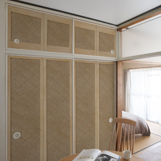 ふすまリメイクシート 消臭シールタイプ 天袋サイズ Bamboo ライト (約60cm×94cm)