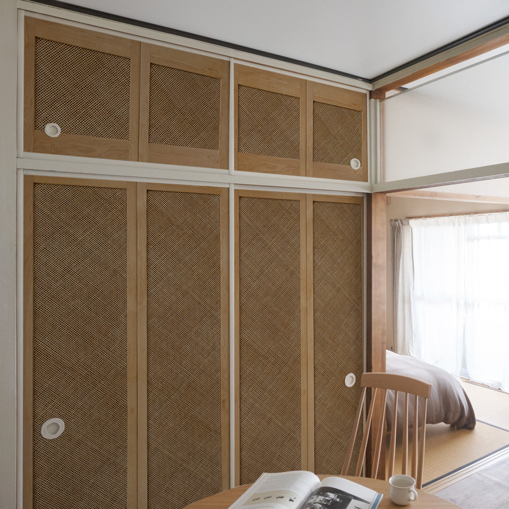 ふすまリメイクシート 消臭シールタイプ 天袋サイズ Bamboo ミディアム (約60cm×94cm)