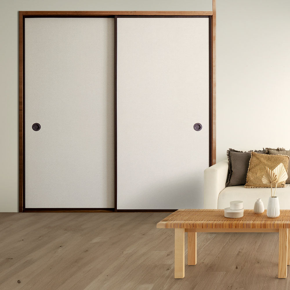 ふすまリメイクシート 拭けるシールタイプ 檀紙 きなり (約185cm×100cm)