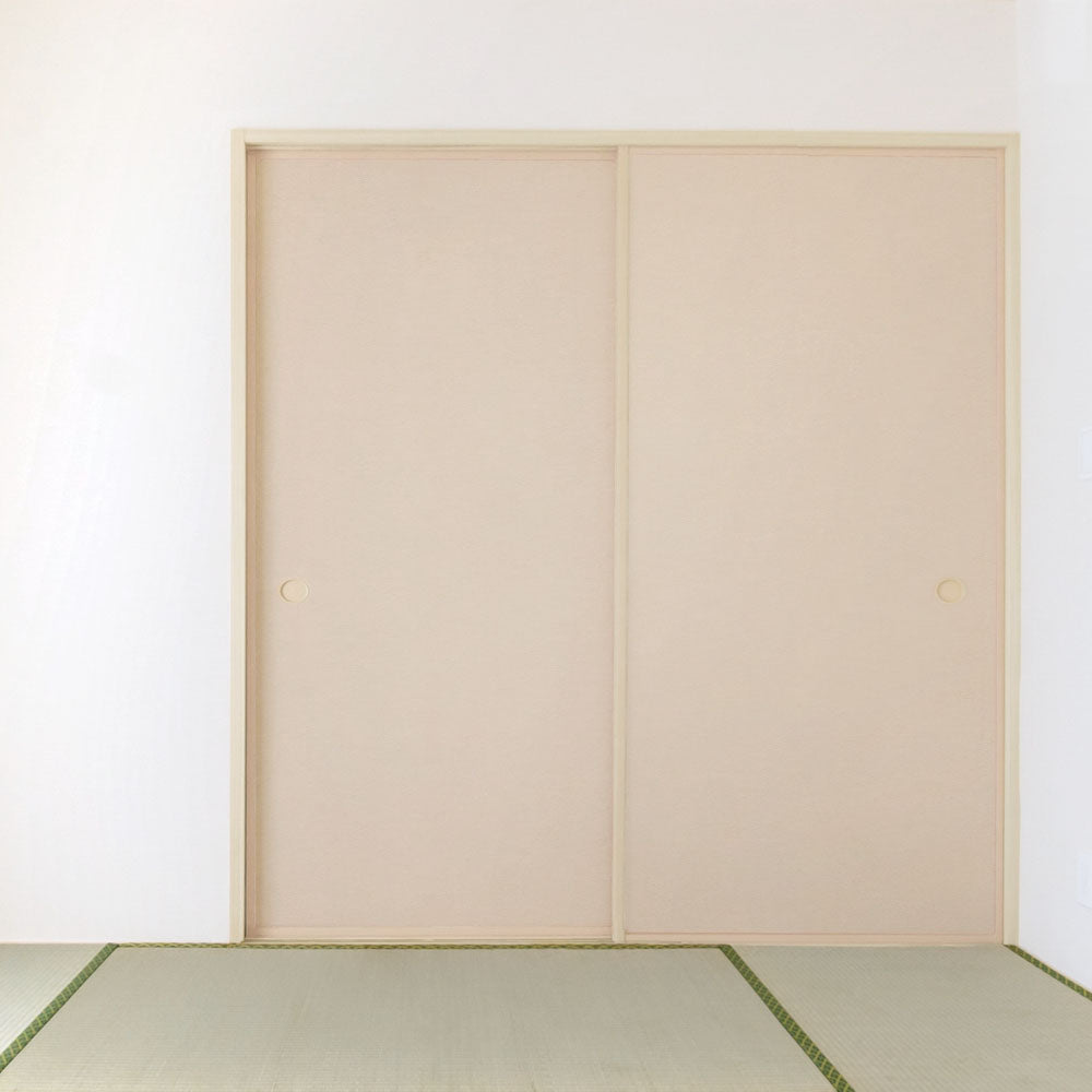 ふすまリメイクシート 拭けるシールタイプ 檀紙 宍色 (約185cm×100cm)