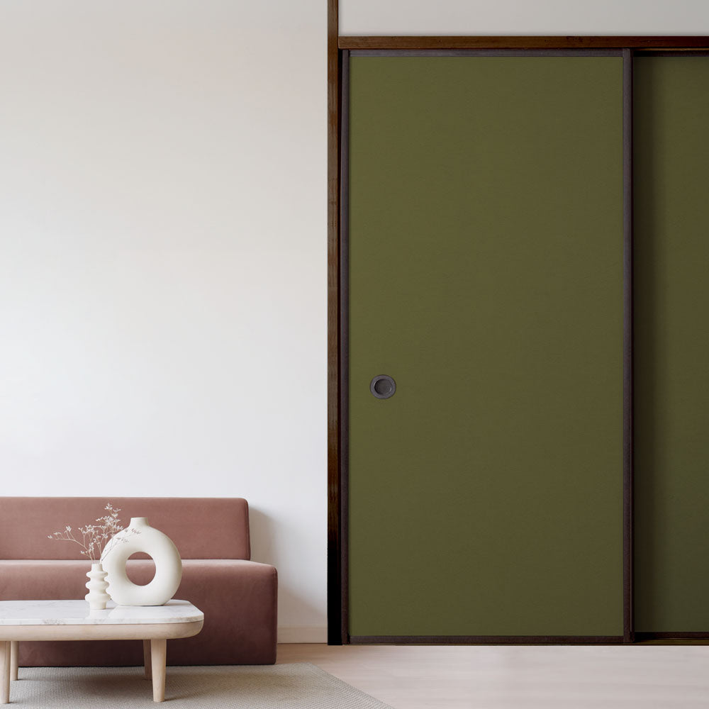 ふすまリメイクシート 消臭シールタイプ 檀紙 松みどり (約185cm×94cm)