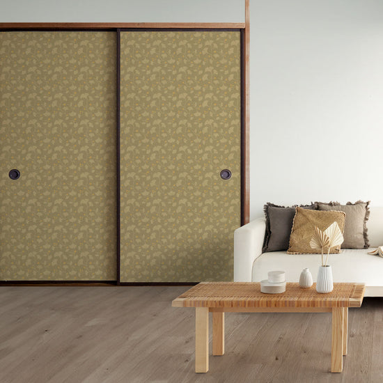 ふすまリメイクシート 消臭シールタイプ 大正ロマン いちょう (約185cm×94cm)