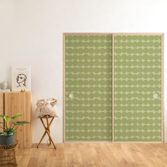 ふすまリメイクシート 消臭シールタイプ 大正ロマン かぼす (約185cm×94cm)