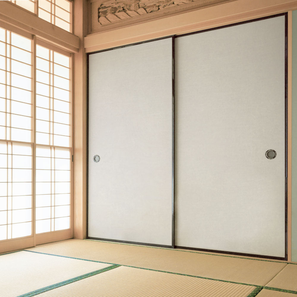 ふすまリメイクシート 消臭シールタイプ 雲龍紙 きなり (約185cm×94cm)