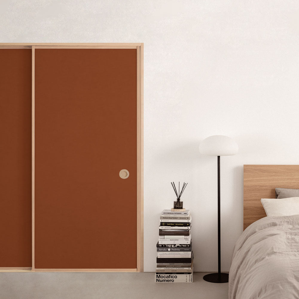 ふすまリメイクシート 拭けるシールタイプ 雲龍紙 煉瓦 (約185cm×100cm)