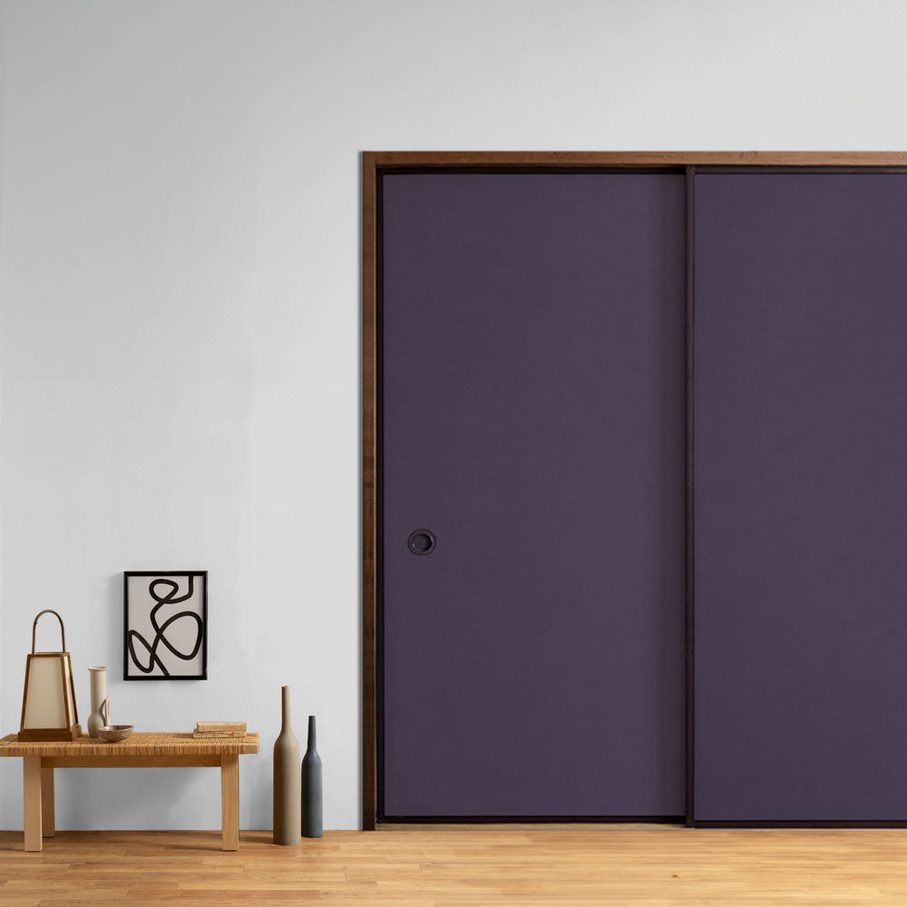 ふすまリメイクシート 拭けるシールタイプ 雲龍紙 あやめ (約185cm×100cm)