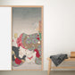 ふすまリメイクシート 拭けるシールタイプ 月岡芳年 うるさそう (約185cm×100cm)