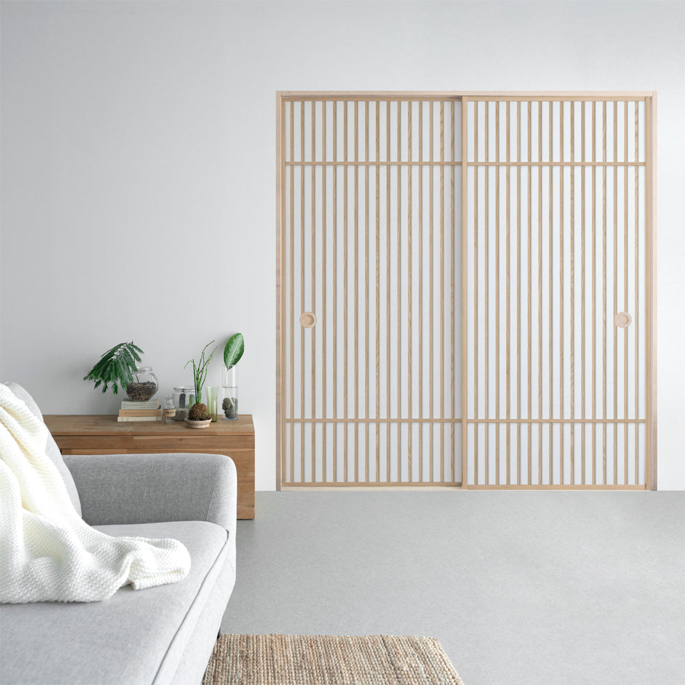 ふすまリメイクシート 消臭シールタイプ Zen Craft C (約185cm×94cm)