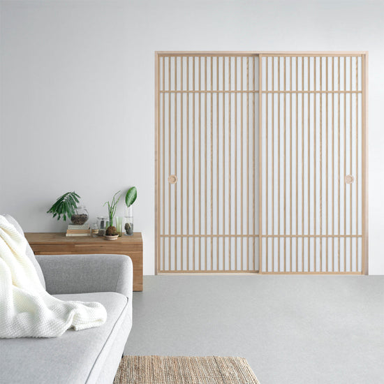 ふすまリメイクシート 消臭シールタイプ Zen Craft C (約185cm×94cm)